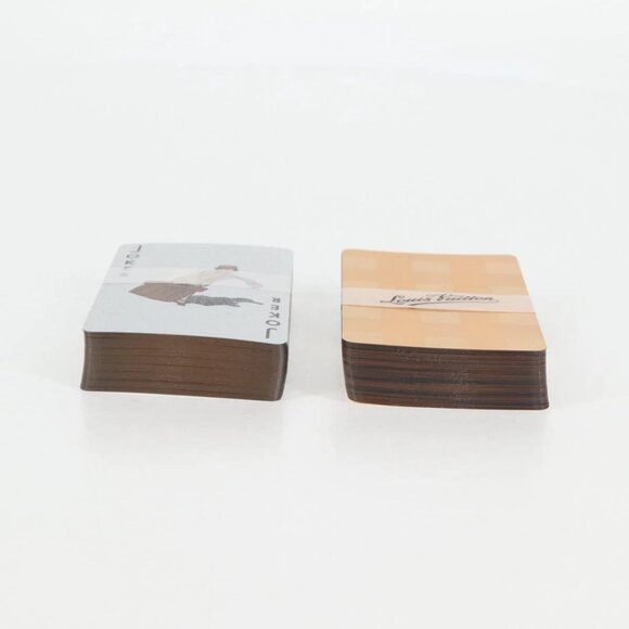 LOUIS VUITTON Damier Playing Cards set Silver Gold LV Auth 133203A - Picture 10 of 11